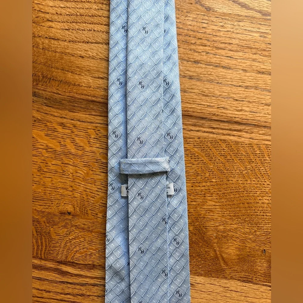 Vintage official Waffle House Uniform Men's Light Blue Tie- with “WH”